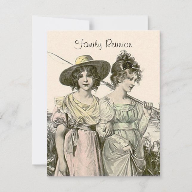 Invitaciones de la reunión de familia de la (Anverso)