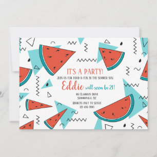 Invitaciones de la sandía del verano