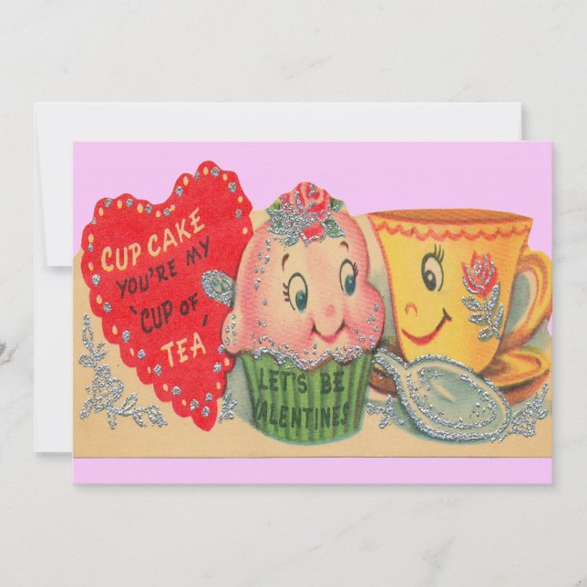 Invitaciones de la tarjeta del día de San Valentín (Anverso)