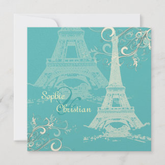INVITACIONES DE LA TORRE EIFFEL DE PixDezines/FOND