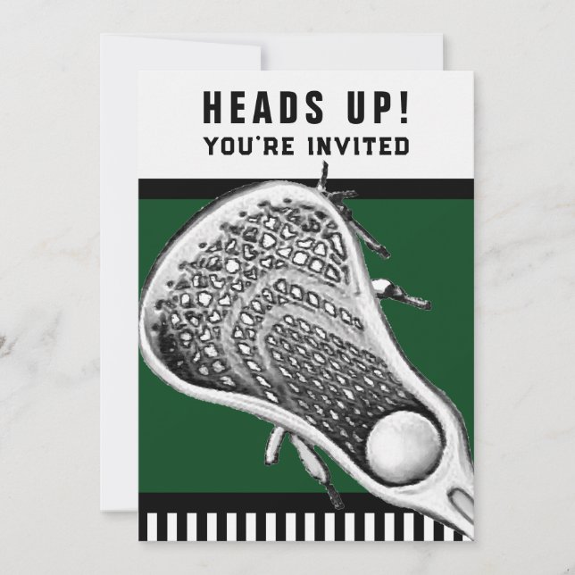 Invitaciones de Lacrosse (Anverso)