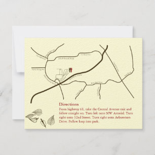 Invitaciones de las direcciones de otoño de los ho