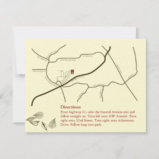 Invitaciones de las direcciones de otoño de los ho