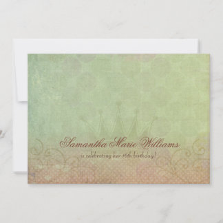 Invitaciones de las princesas de Shabby