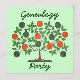 Invitaciones de las reuniones de la genealogía del