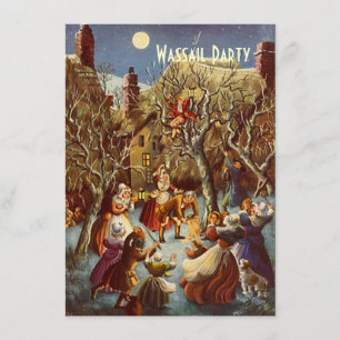 Invitaciones de las vacaciones de Wassail del