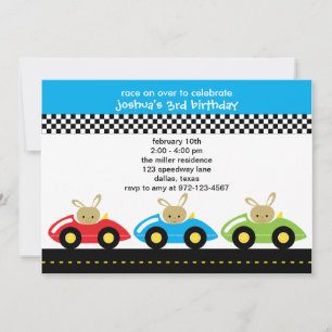 Invitaciones de Little Racers