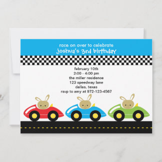 Invitaciones de Little Racers
