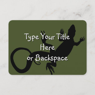 Invitaciones de Lizard Art RSVP Reptile Personaliz