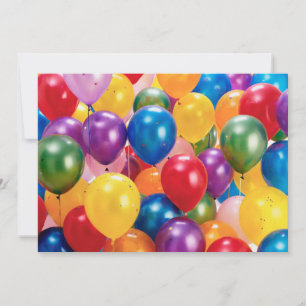 Invitaciones de los globos