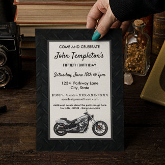Invitaciones de los hombres a la fiesta de cumplea