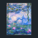 Invitaciones de los lirios de agua de Monet<br><div class="desc">Invitaciones de los lirios de agua de Monet. Pintura al óleo en lona a partir de 1916. Monet pintó su charca famosa del lirio de agua obsesivamente durante los años finales de su carrera, extrayendo la inspiración de la luz del sol y su efecto de desplazamiento sobre el agua y...</div>