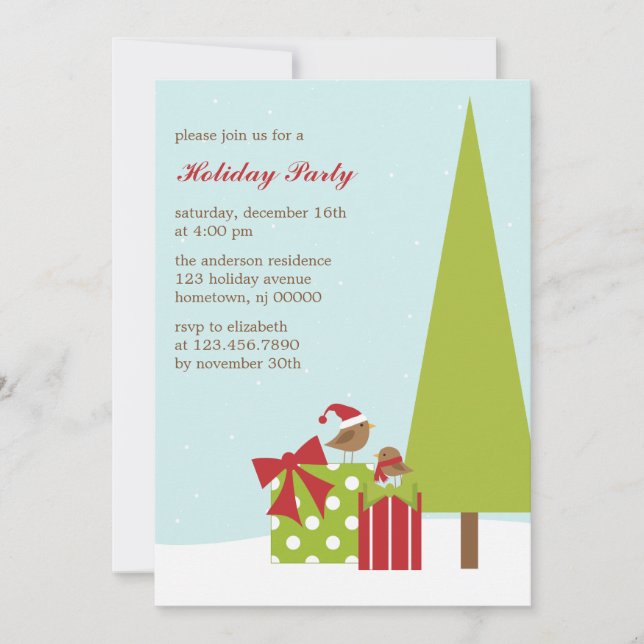 Invitaciones de los Navidades (Anverso)