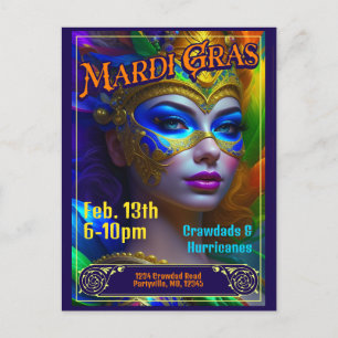 Invitaciones de los Posters de Mardi Gras