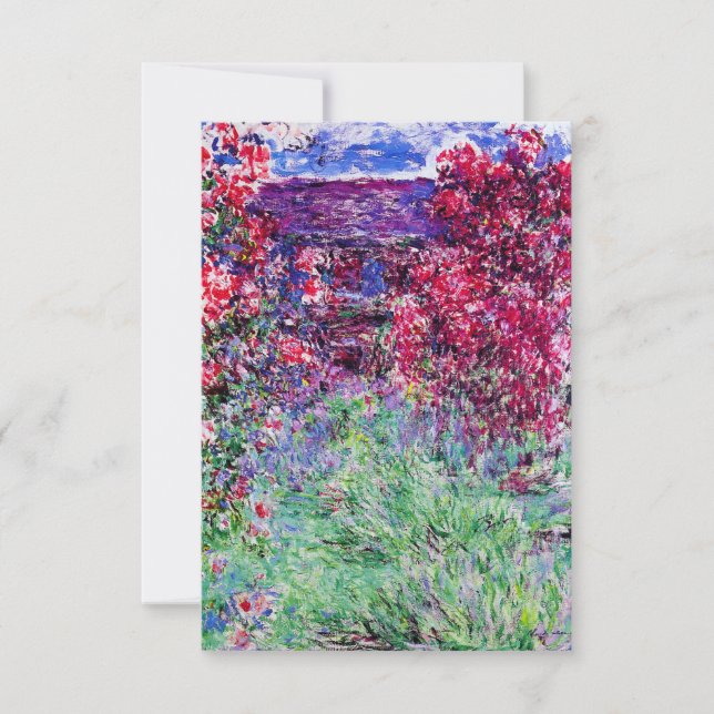 Invitaciones de los rosas de Monet (Anverso)