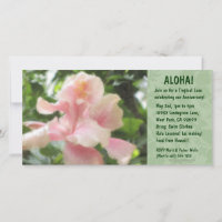Invitaciones de Luau floral hawaiano