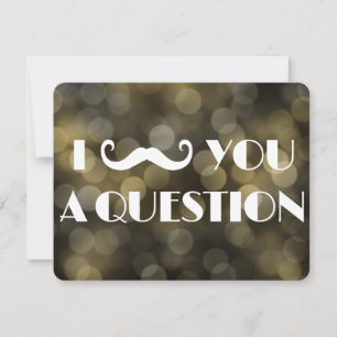 Invitaciones de Luces Bokeh para Fiesta de Bigote