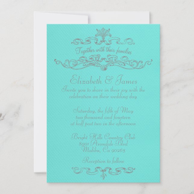 Invitaciones de lujo simples del trullo y de la (Anverso)