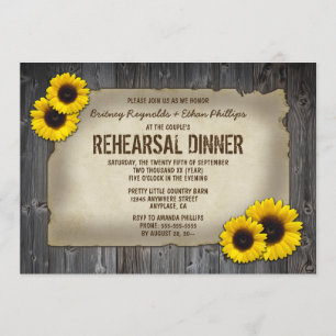 Invitaciones de madera de la cena del ensayo del
