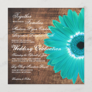 Invitaciones de madera rústicas de la boda de la