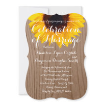 Invitaciones de madera rústicas de la boda del