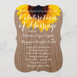 Invitaciones de madera rústicas de la boda del