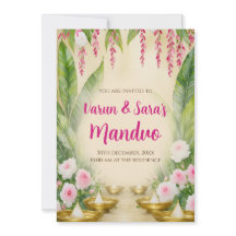 Invitaciones de Mahurat de Digital Mandap Invitaci