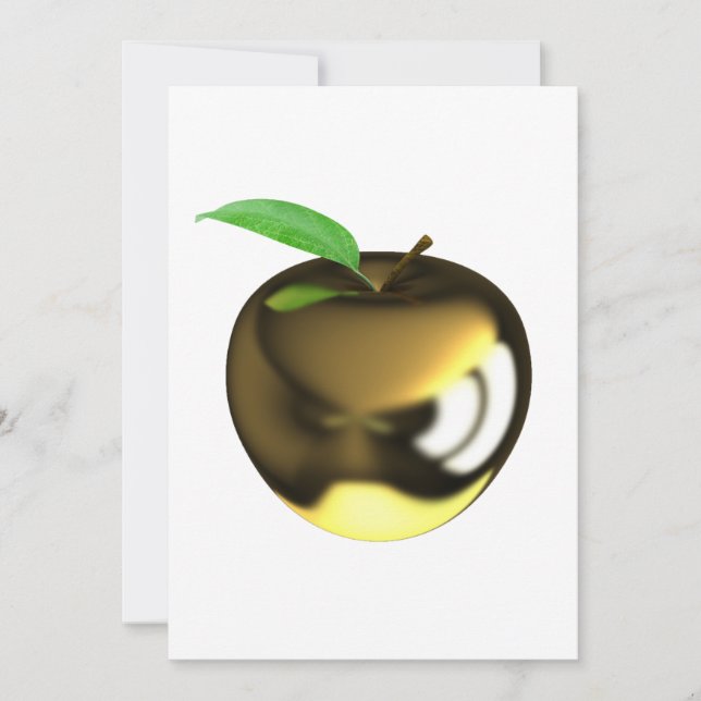 Invitaciones de manzana de oro (Anverso)