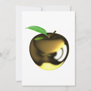 Invitaciones de manzana de oro