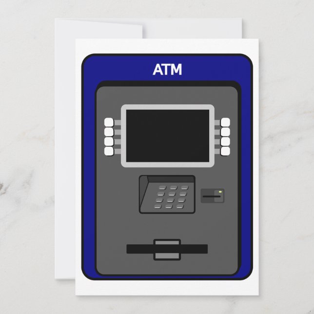 Invitaciones de máquina ATM (Anverso)