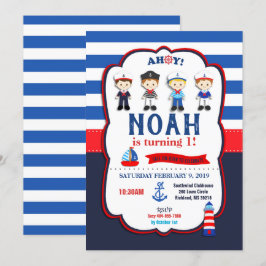 Invitaciones de Marineros Náuticos Muchachos