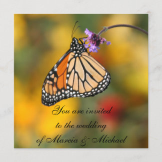 Invitaciones de Mariposa Monarca