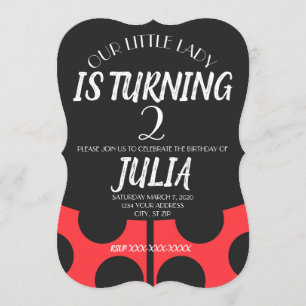 Invitaciones de mariquita