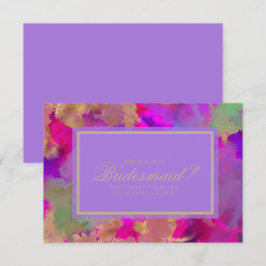 Invitaciones de mármol rosa, púrpura y tinta dorad