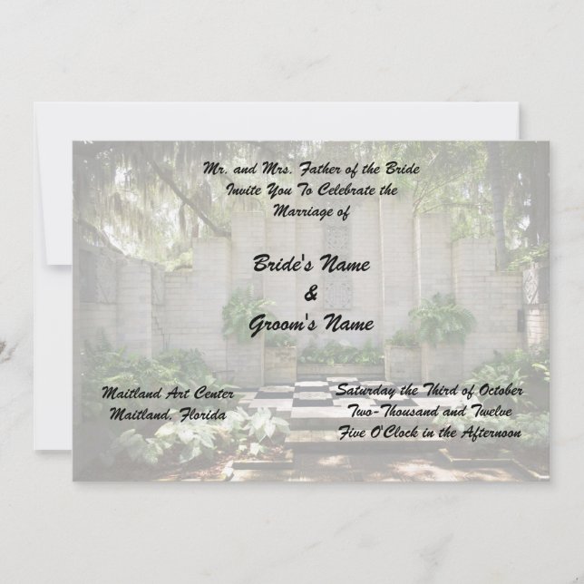 Invitaciones de matrimonio (Anverso)