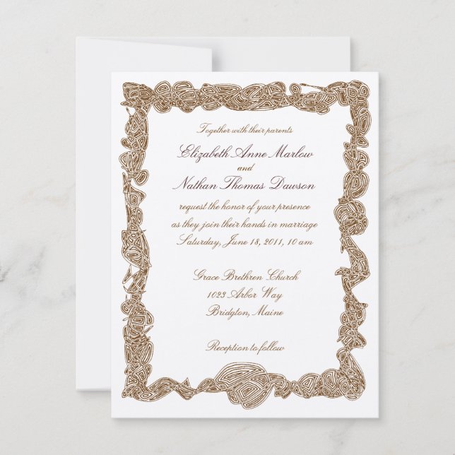 Invitaciones de matrimonio (Anverso)