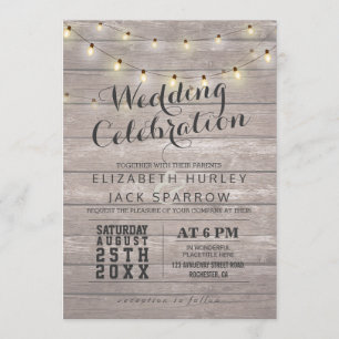 Invitaciones de matrimonio a base de hilo y madera