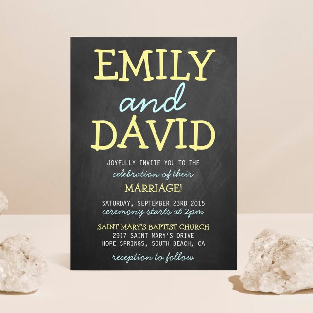 Invitaciones de matrimonio a la tipografía de tabl (Subido por el creador)