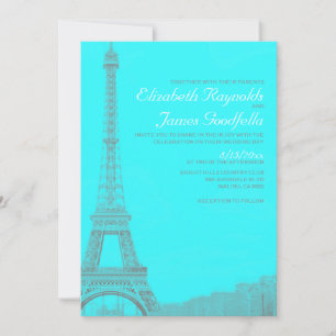 Invitaciones de matrimonio a la Torre Eiffel