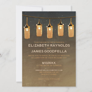 Invitaciones de matrimonio a las cadenas rusticas