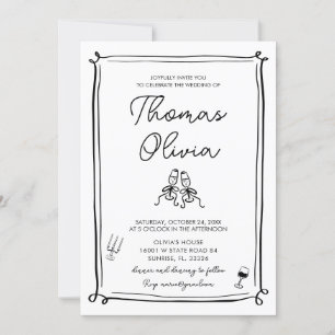 Invitaciones de matrimonio caprichosas