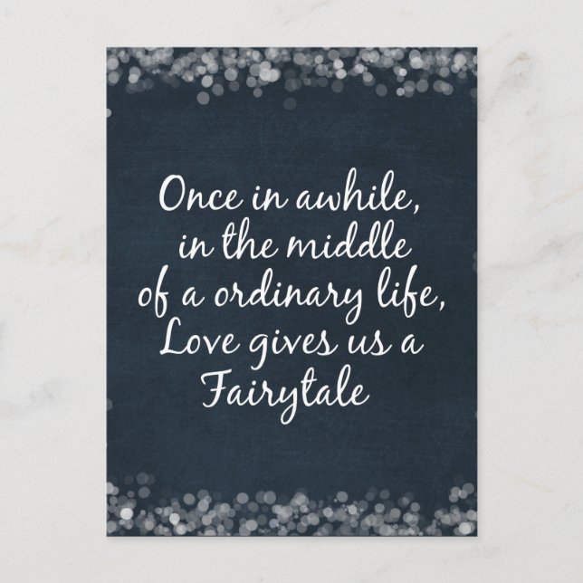 Invitaciones de matrimonio con cita de amor (Anverso)