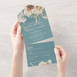 Invitaciones de matrimonio con RSVP | BOHO Pampas 