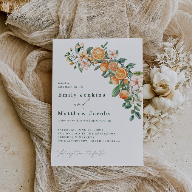 Invitaciones de matrimonio con temas de cítricos m (Subido por el creador)