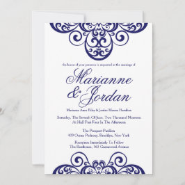 Invitaciones de matrimonio con un sinfín de zafiro