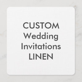 Invitaciones de matrimonio cuadrado de LINEN 100lb
