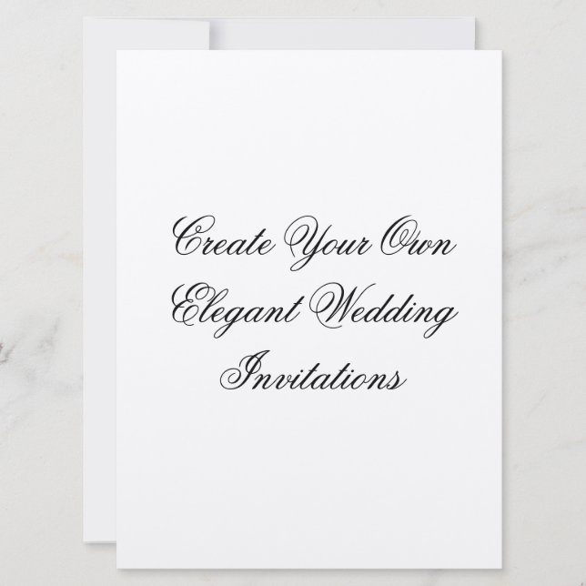 Invitaciones de matrimonio de crema de Personaliza (Anverso)
