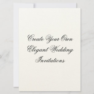 Invitaciones de matrimonio de crema de Personaliza