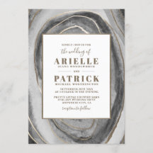 Invitaciones de matrimonio de Geode Gemstone Agate