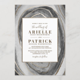 Invitaciones de matrimonio de Geode Gemstone Agate